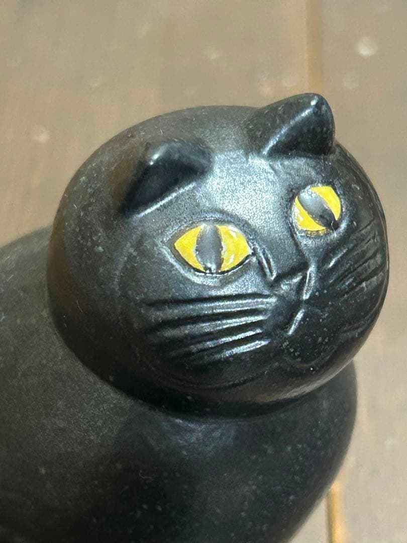 リサラーソン　ミア　オールブラック　黒猫　置物　オブジェ