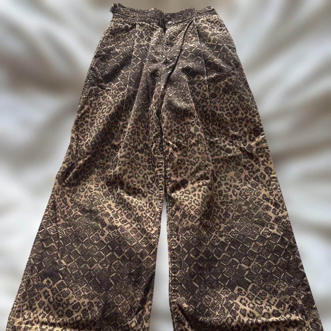 Kapitalレオパード柄 ワイドパンツ
