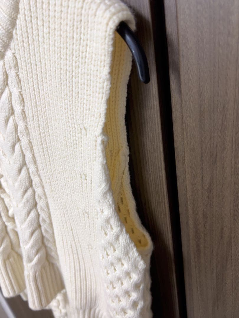 nagonstansナゴンスタンスケーブルニットベスト