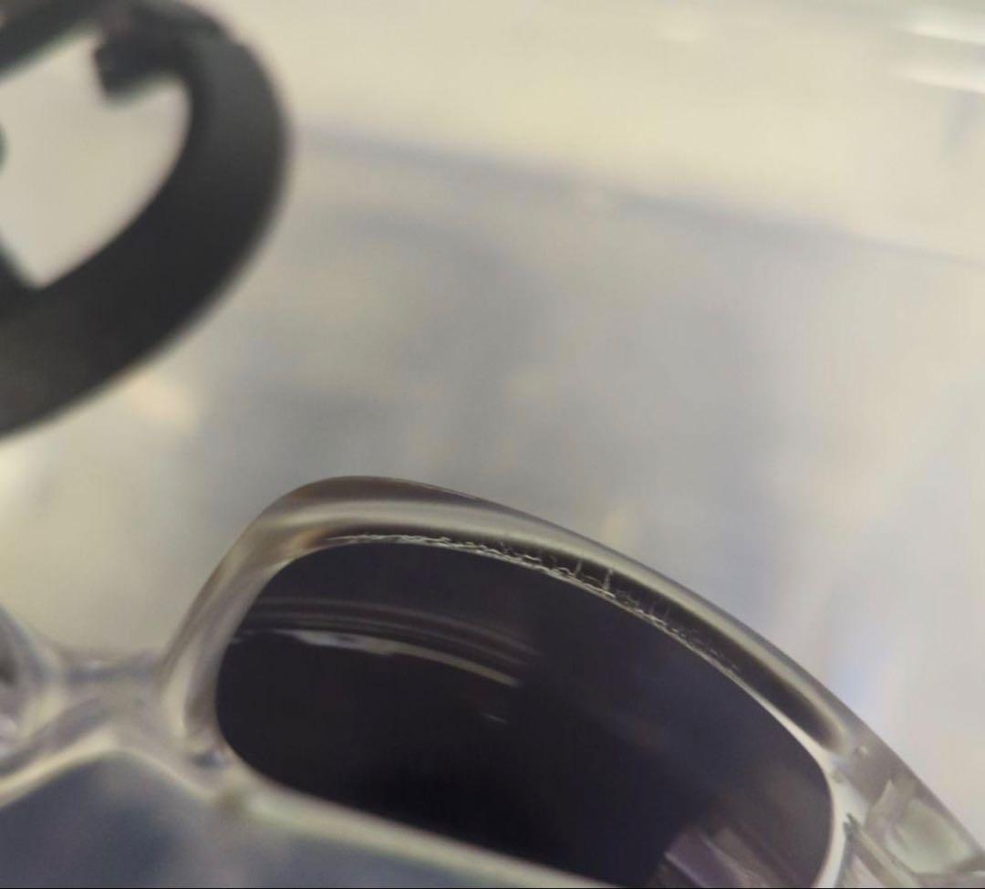 Oakley クリア ブラック スポーツサングラス