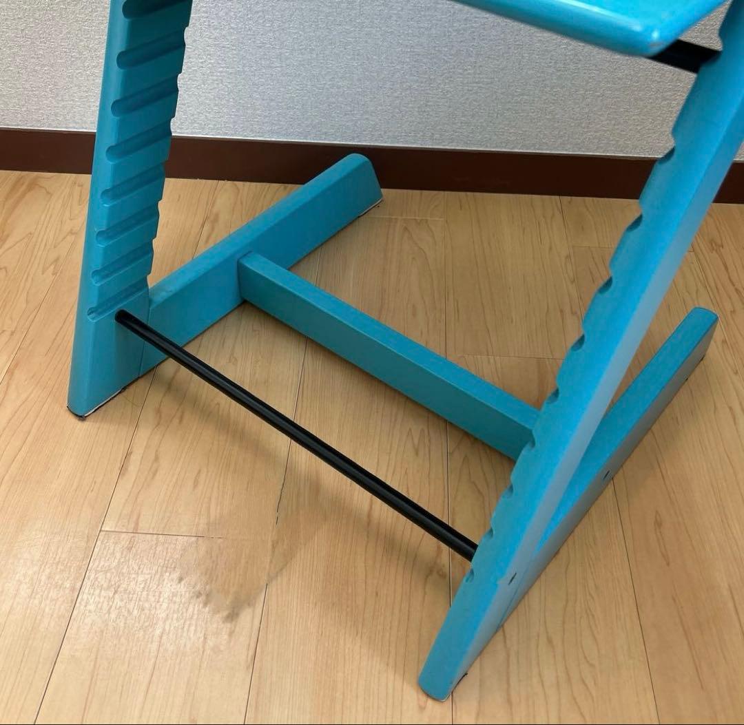 【美品】STOKKE TRIPP TRAPP ターコイズブルー S/N4〜