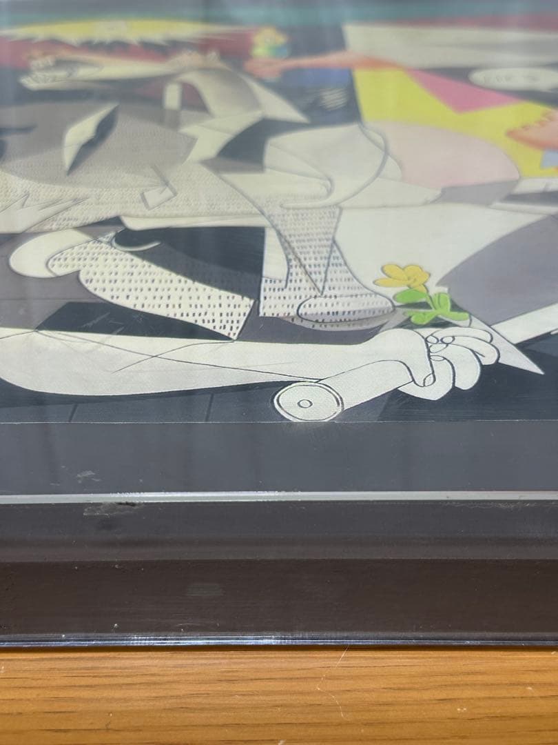 ピカソ　ゲルニカ　特注アクリルケ-ス入り　　 美術品絵画　ア-ト名画　インテリア