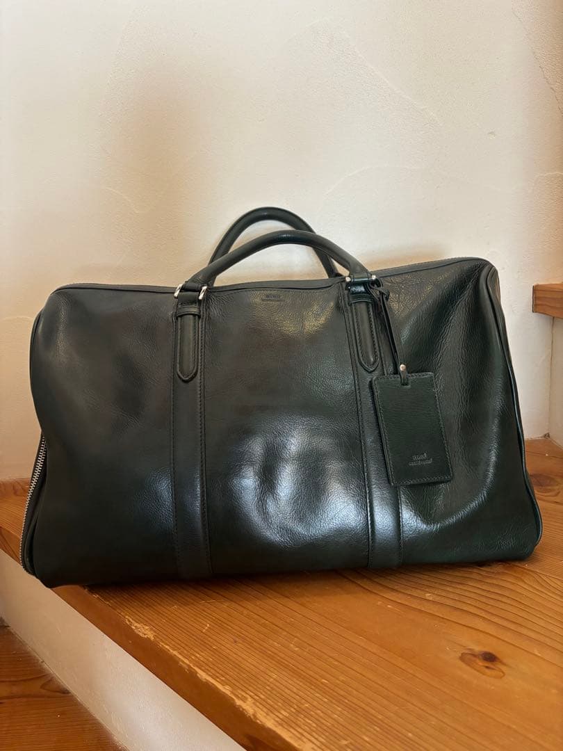 SEEKER レザーボストンバック　グリーン