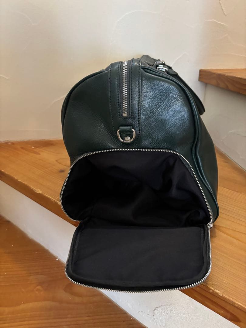 SEEKER レザーボストンバック　グリーン