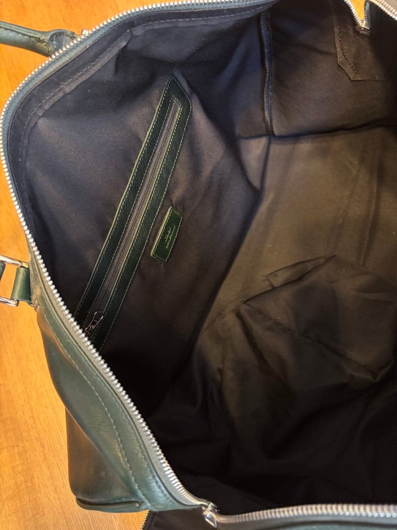 SEEKER レザーボストンバック　グリーン