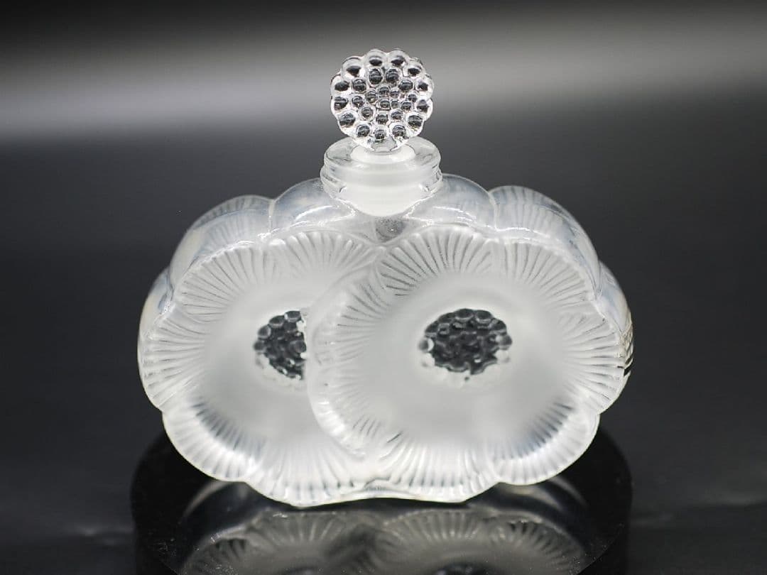 未使用品 ラリック LALIQUE クリスタル 香水瓶 ドゥ・フルール 50ml