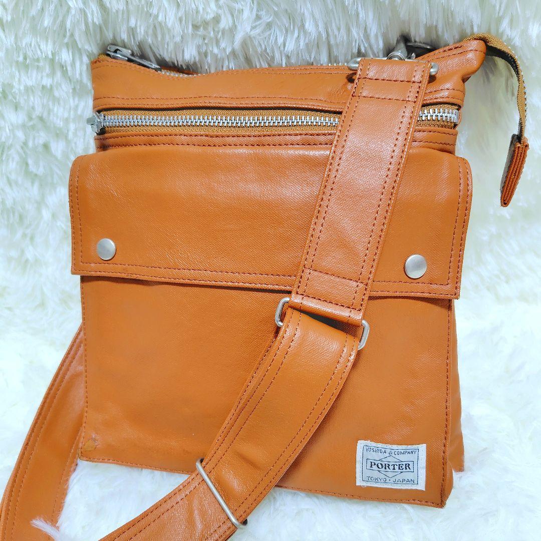 PORTER ポーター 吉田カバン フリースタイル ショルダーバッグ レザー