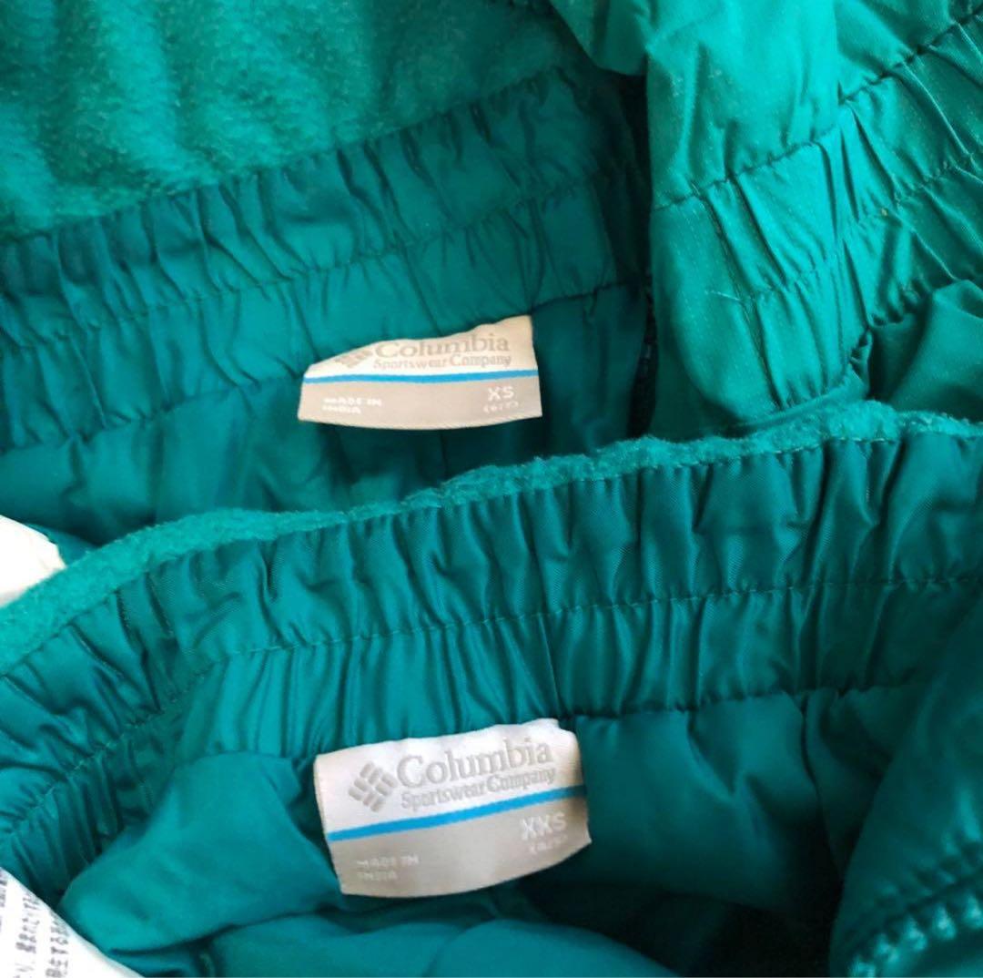 美品✨お揃いColumbia スキーウェア 上下セット XSS/XS &ニット帽