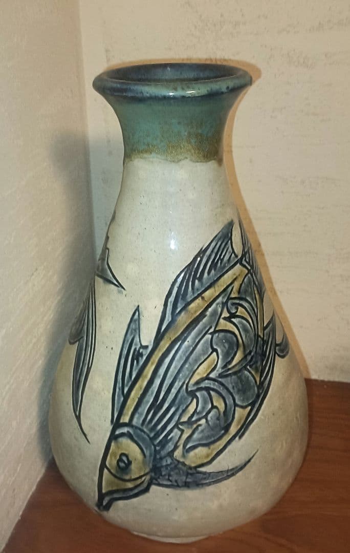 高さ 31cm 人間国宝 金城次郎 壺 花瓶にも♪ 昭和59年購入 日本民藝協会