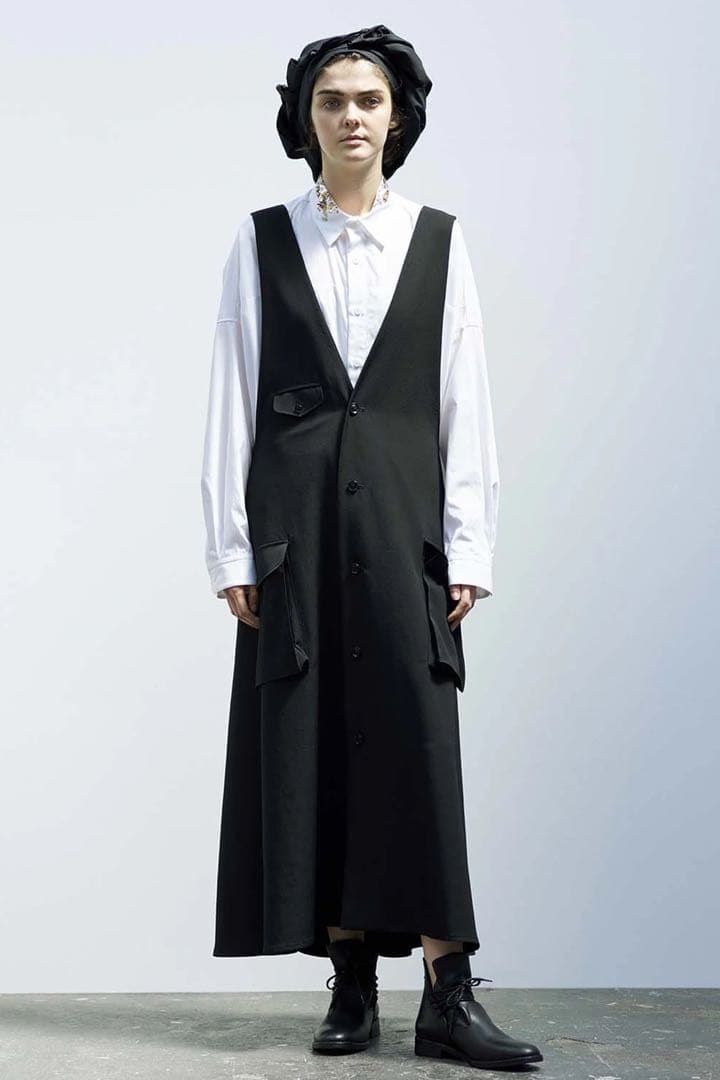 【美品】Y's ワンピース　ブラック　SS17