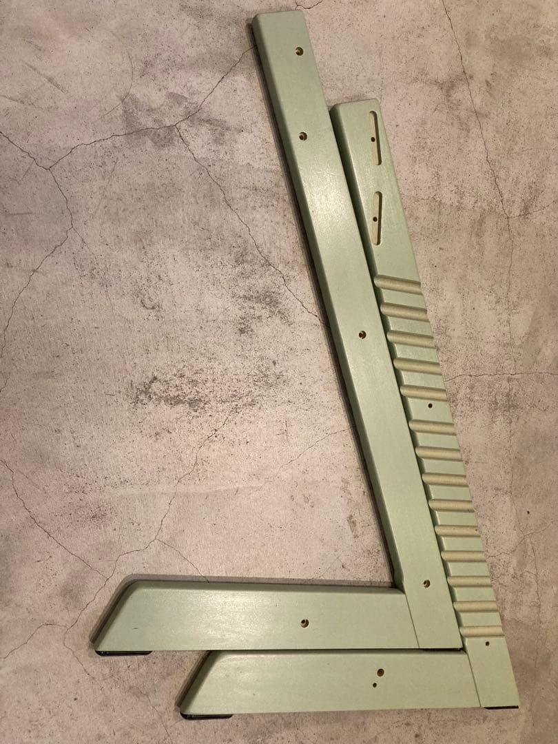 ストッケ　トリップトラップ　モスグリーン　ベビーセット&トレイ付　S/N6