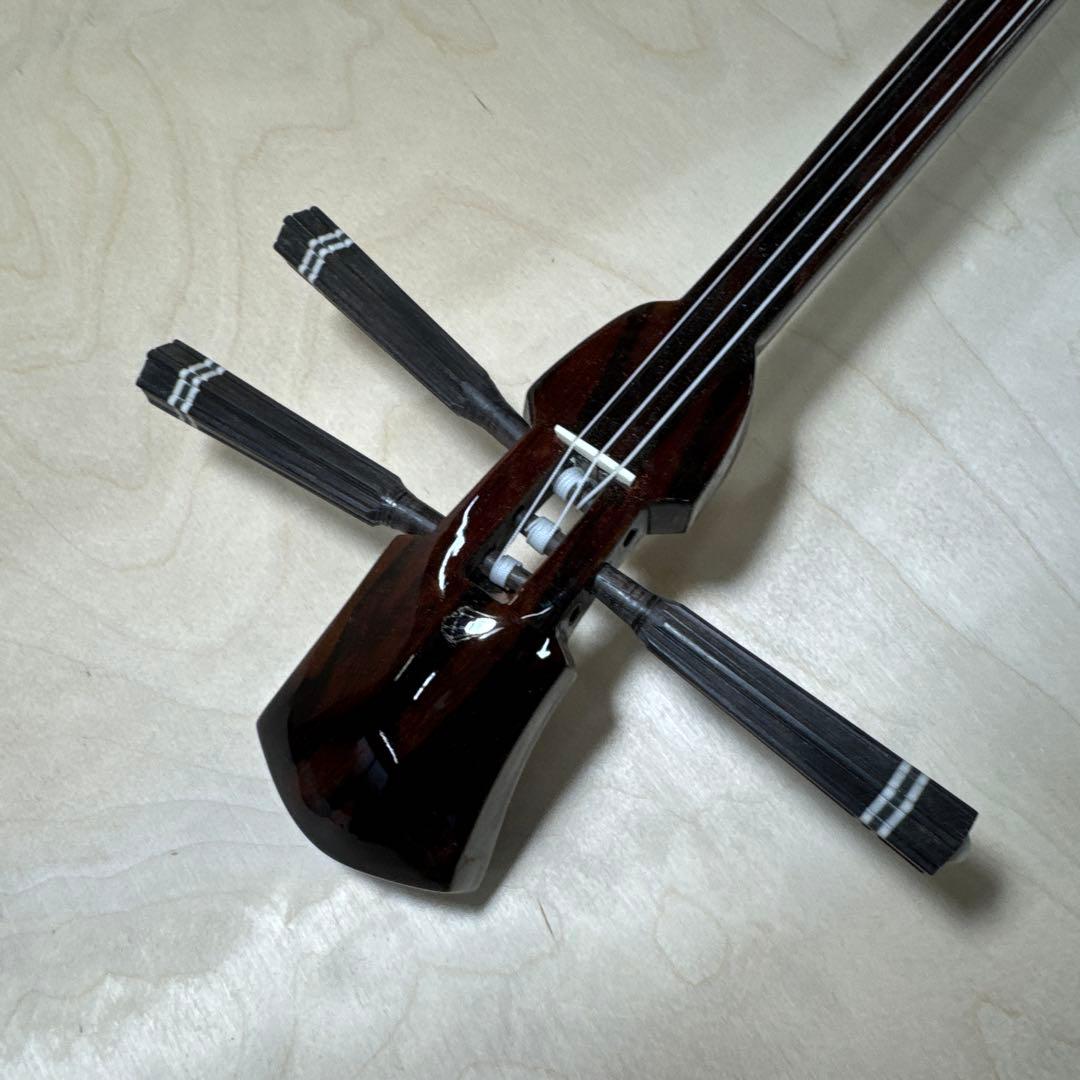 真壁型三線　仲嶺盛文作　本皮一枚張り ハードケース付き　こうさん専用