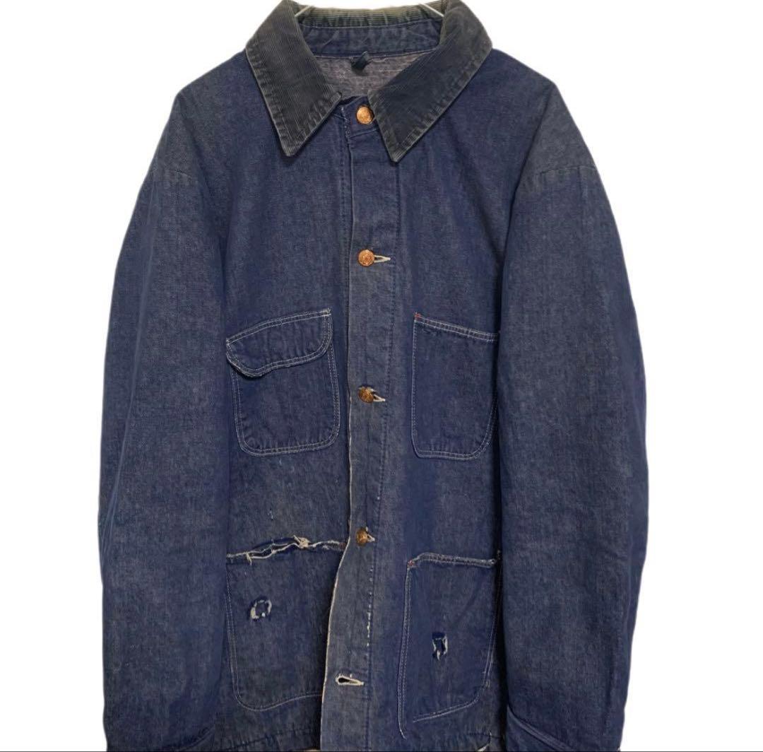 70s vintage カバーオール　デニムジャケット　古着