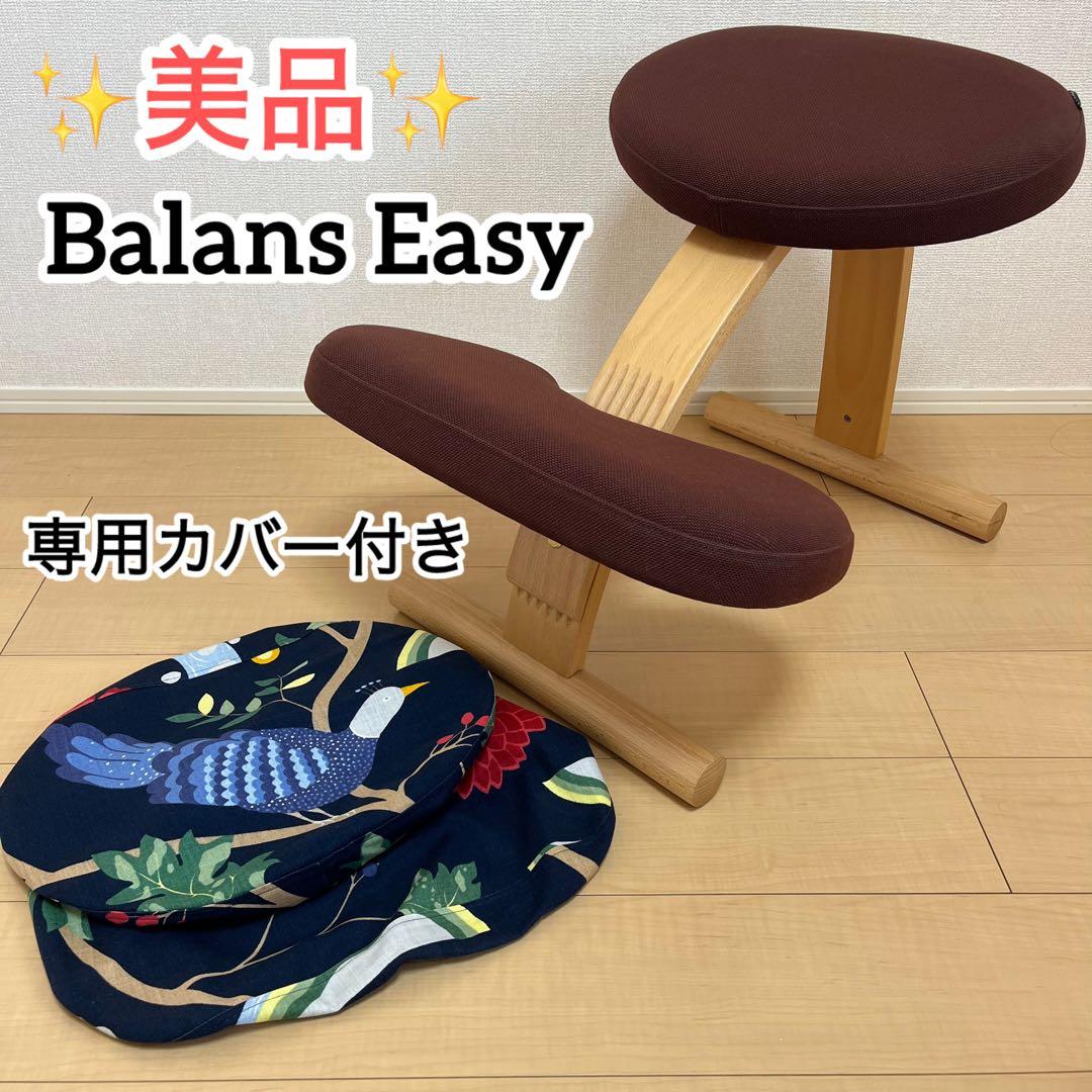 美品✨Balans Easy バランスチェア サカモトハウス ブラウン カバー付