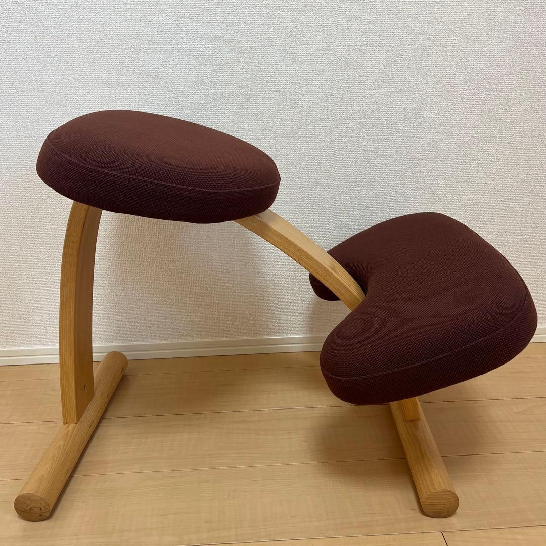 美品✨Balans Easy バランスチェア サカモトハウス ブラウン カバー付