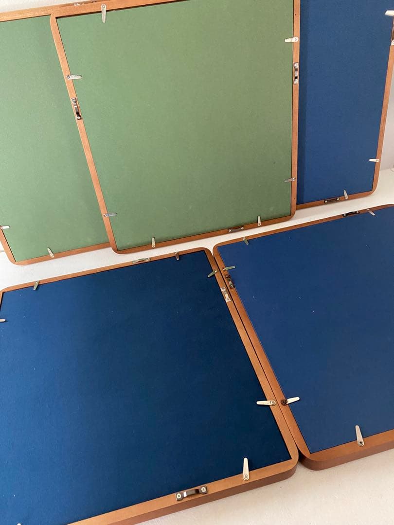 木製　額縁　5枚　隅丸　色紙額縁　未使用　書道　①