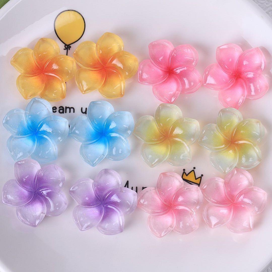 ハイビスカスネイルパーツランダム選べます