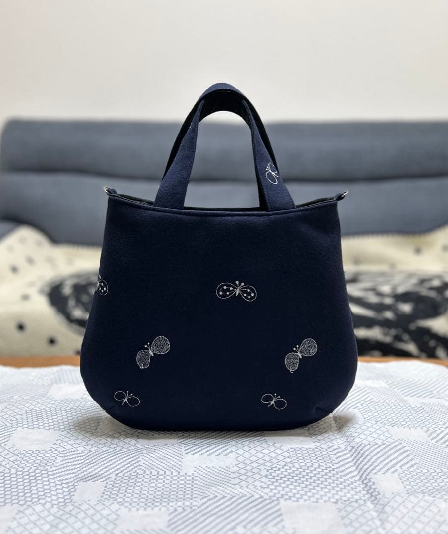 ハンドメイド＊ミナペルホネン＊rosy＋choucho＊コロりんトート