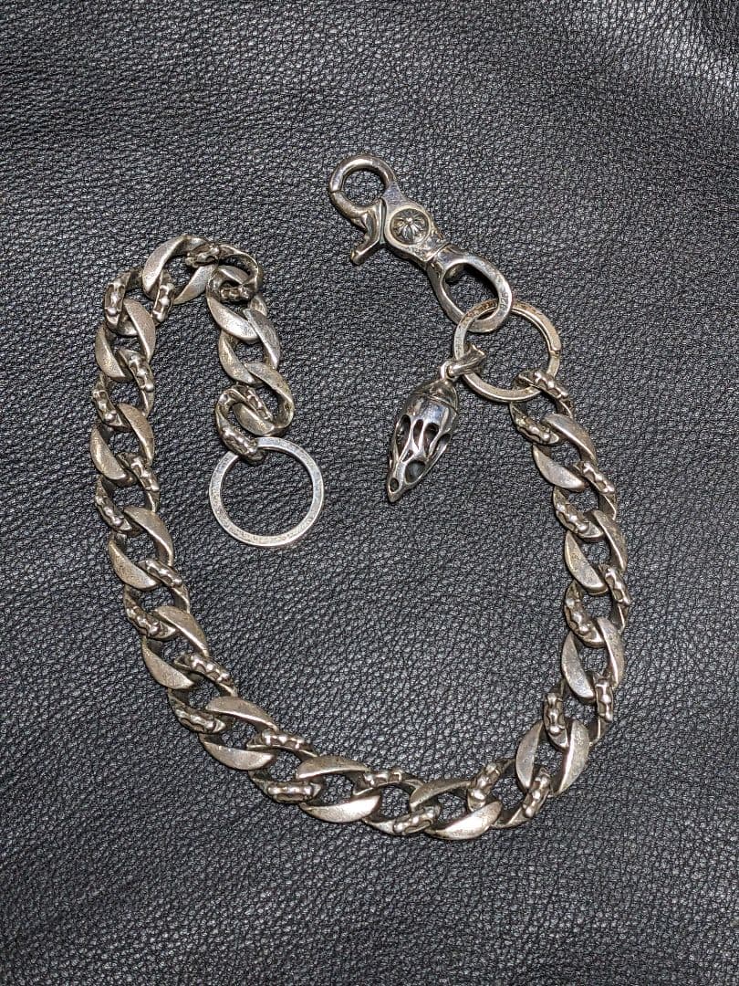 専用　シルバー925　ウォレットチェーン ネジ式チャーム護符入付き　ノーブランド