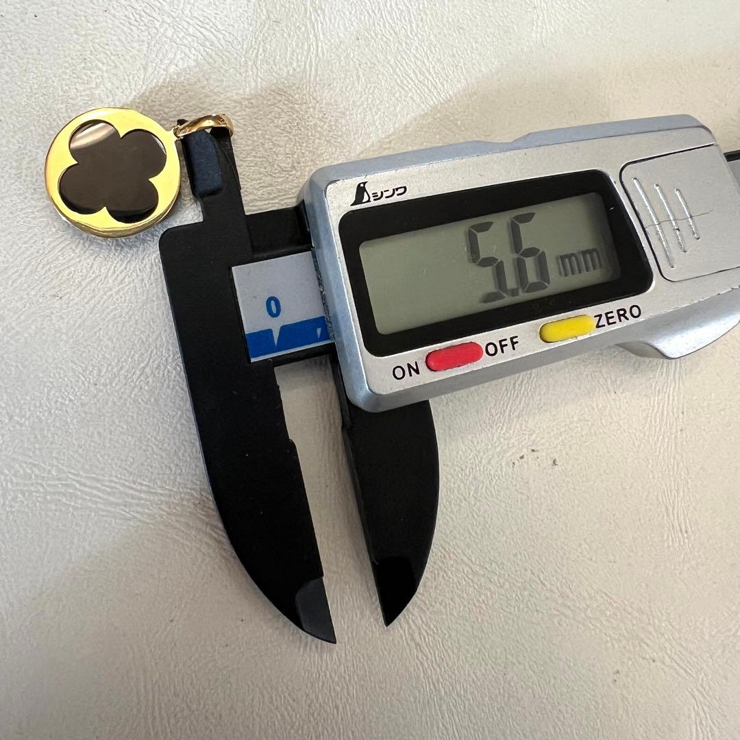 美品 K18 オニキス 18金 ペンダントヘッド 1.9g SN1884