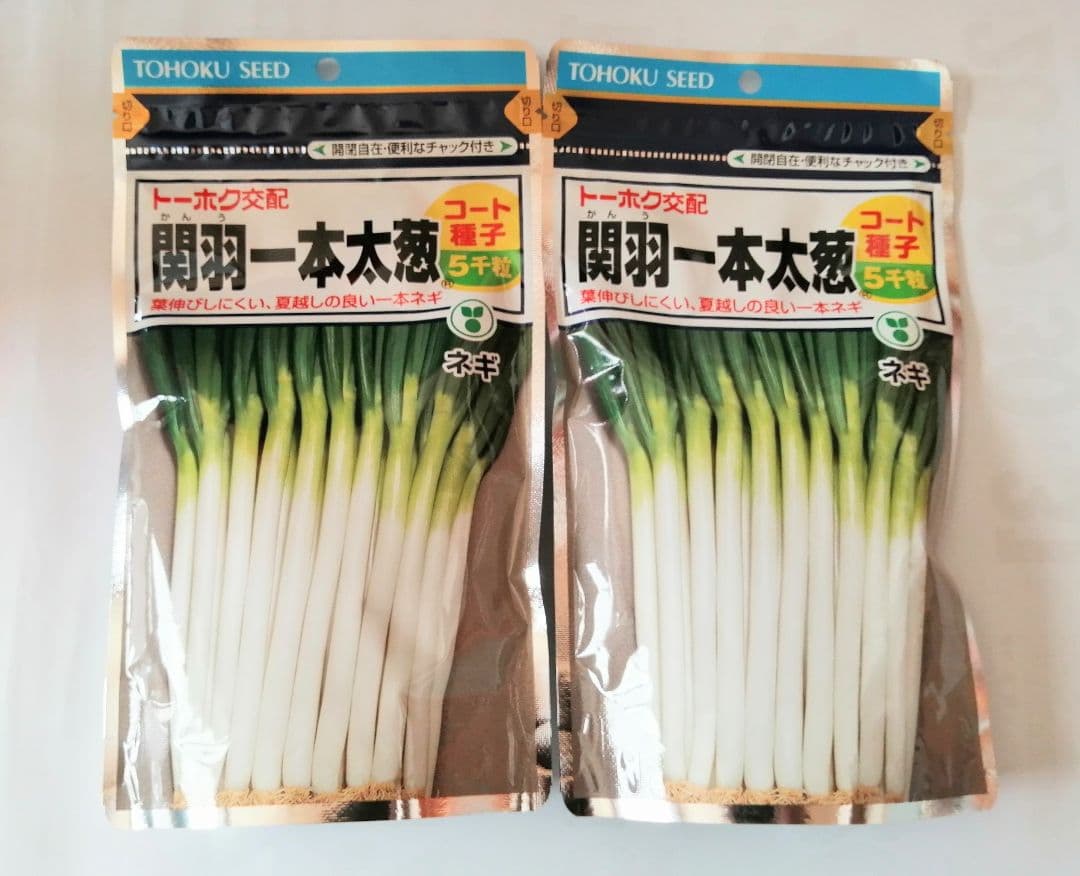 今期物　ネギ種　関羽一本太　ペレット5000粒　×2袋セット②