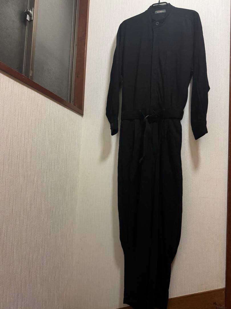 80s 筆タグ　イッセイミヤケ　ウール　オールインワン