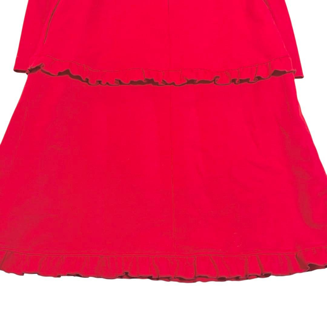 WEB掲載商品✨ 現行 エムズグレイシー ティアード ワンピース 赤　38