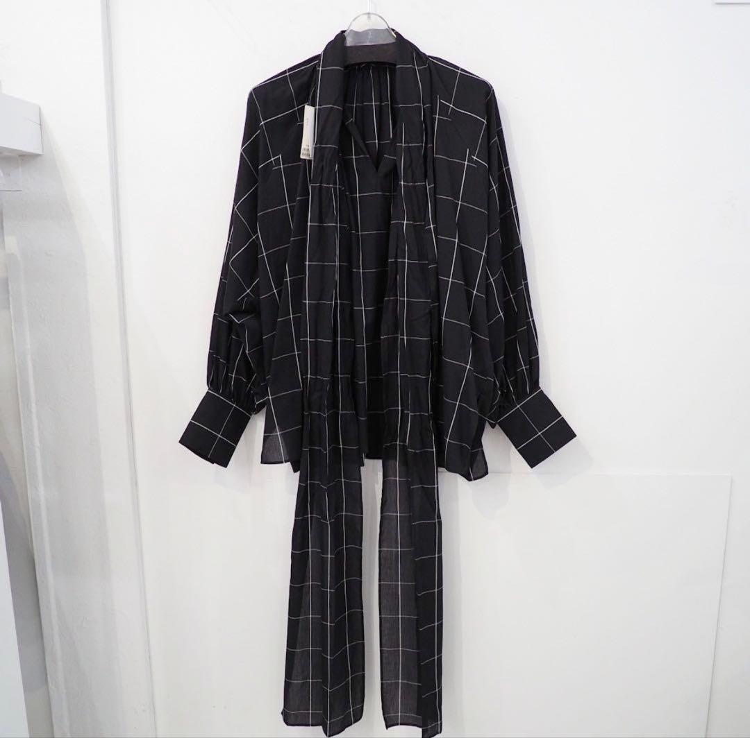 ウィムガゼット 24ss 春夏 シアー ボウタイブラウス　リボン