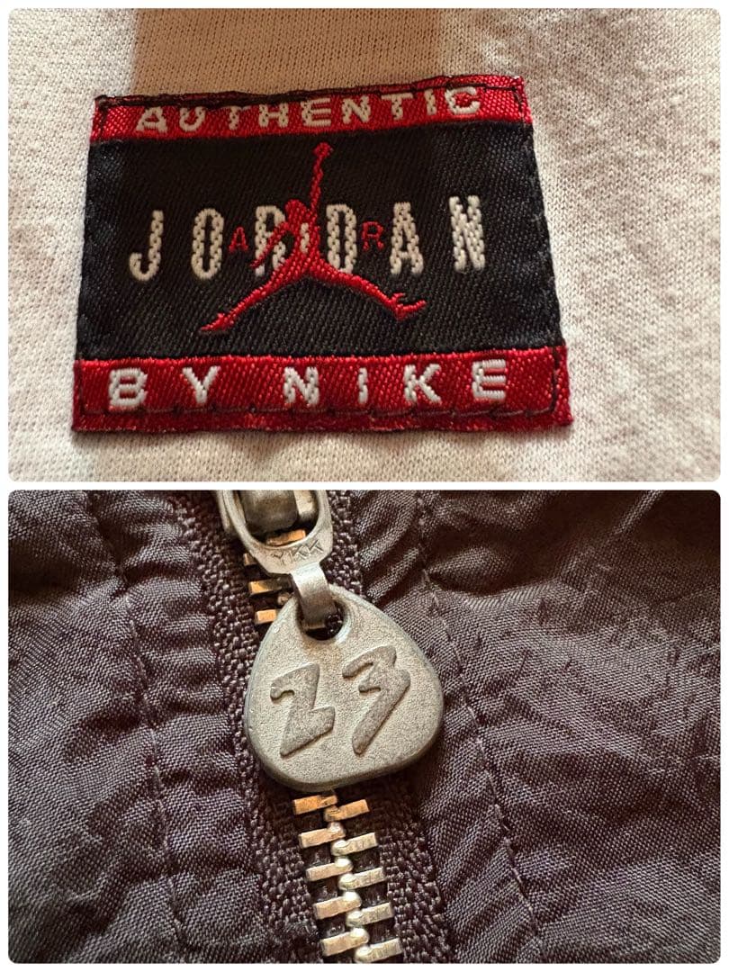 【O23】NIKEエアジョーダン90sナイロンジャケット刺繍23XL短丈ワイド