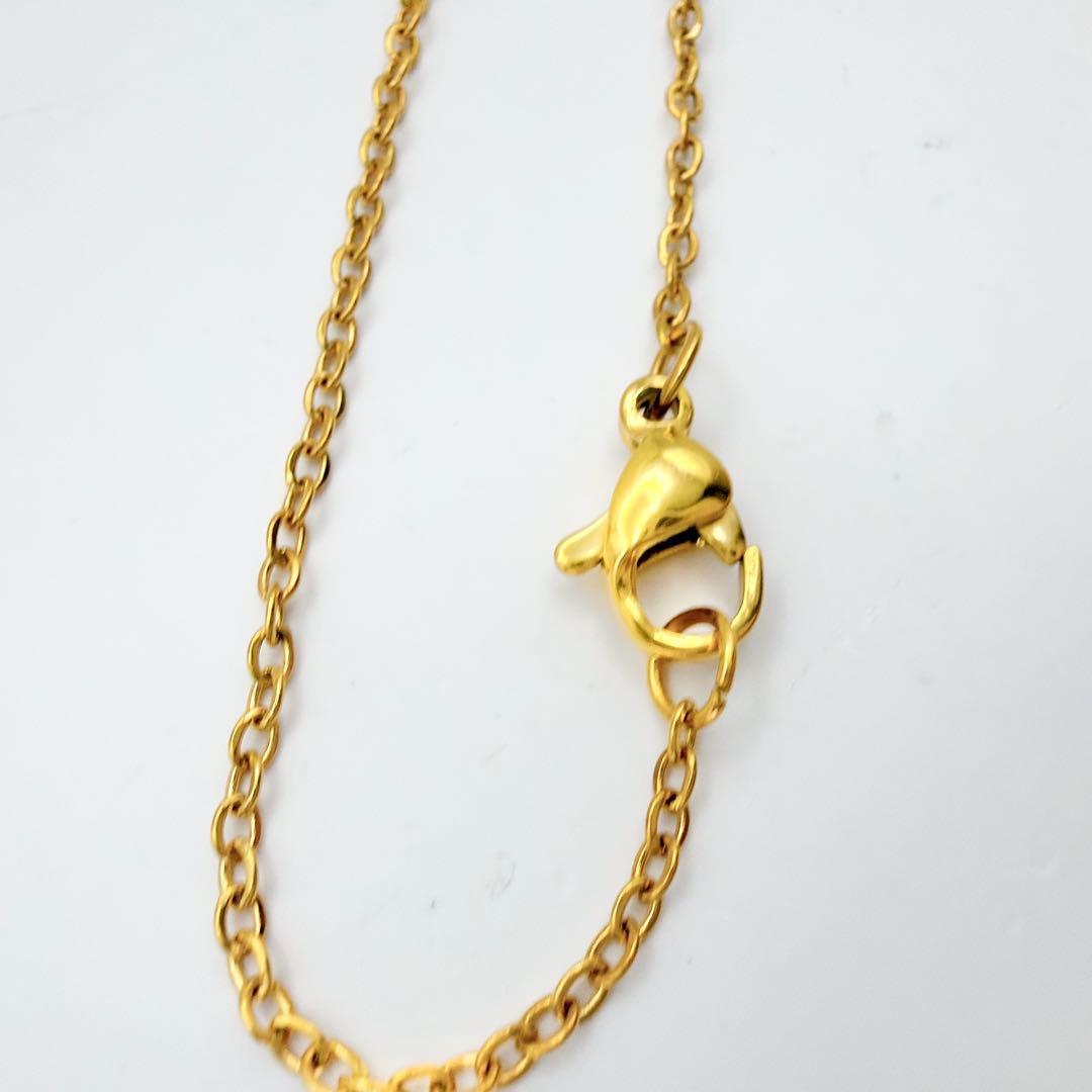 Dior ロゴ 文字 チャーム ネックレス ヴィンテージ ゴールド