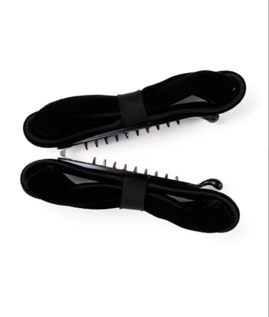 Complex Biz シュエット　ベルベット クリップ　ブラック