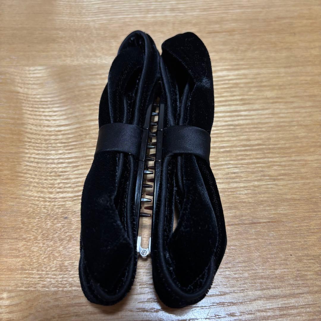 Complex Biz シュエット　ベルベット クリップ　ブラック