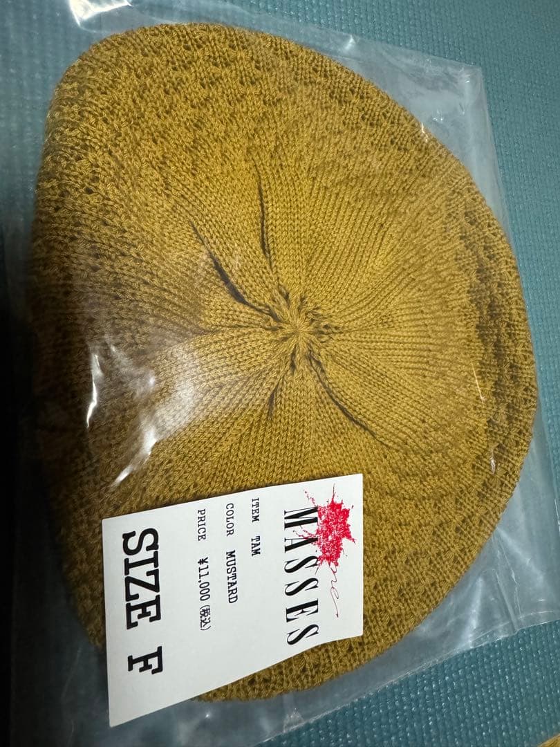 masses マシス　タム　マスタード ベレー帽