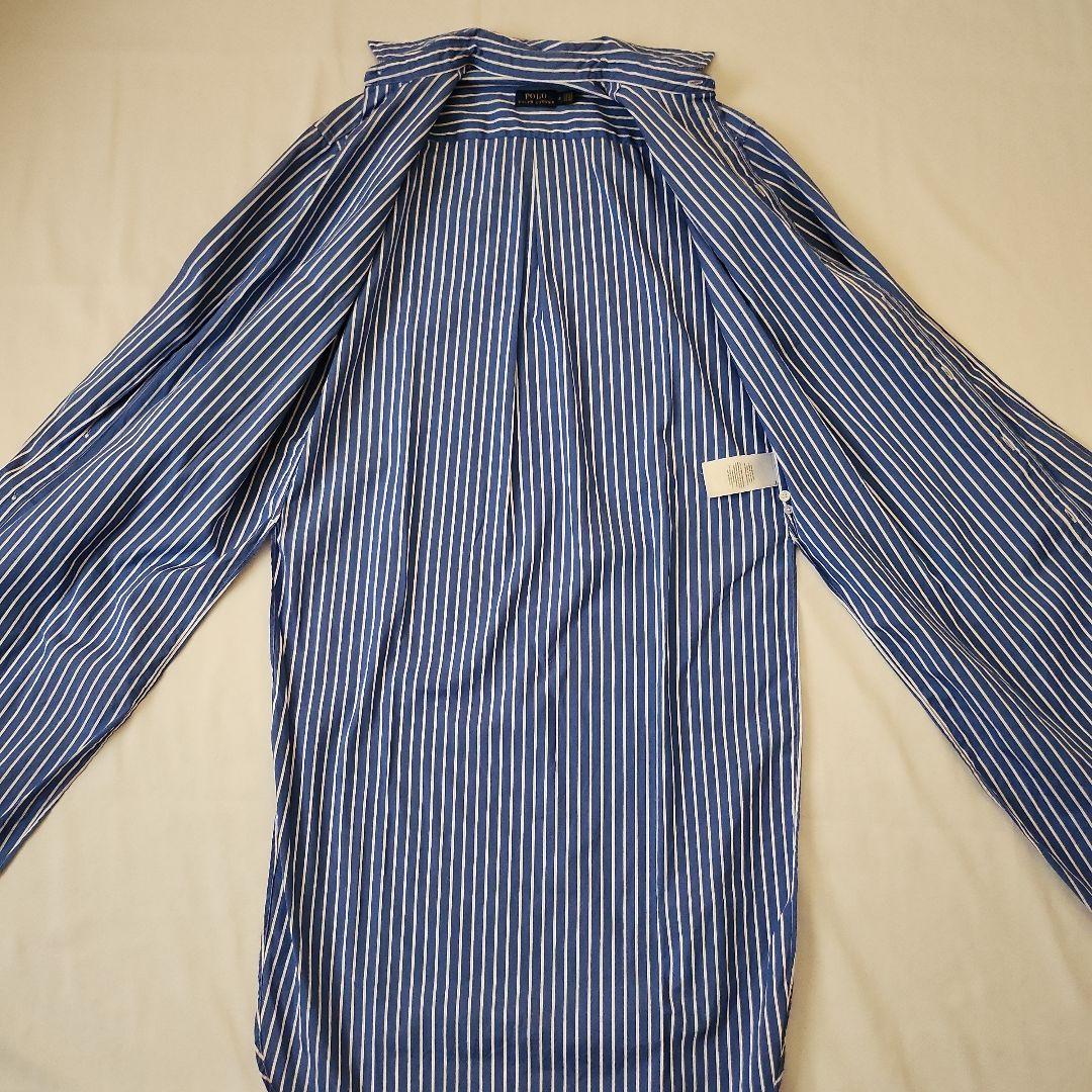 美品❤ポロラルフローレン　ストライプ コットン100％シャツワンピース