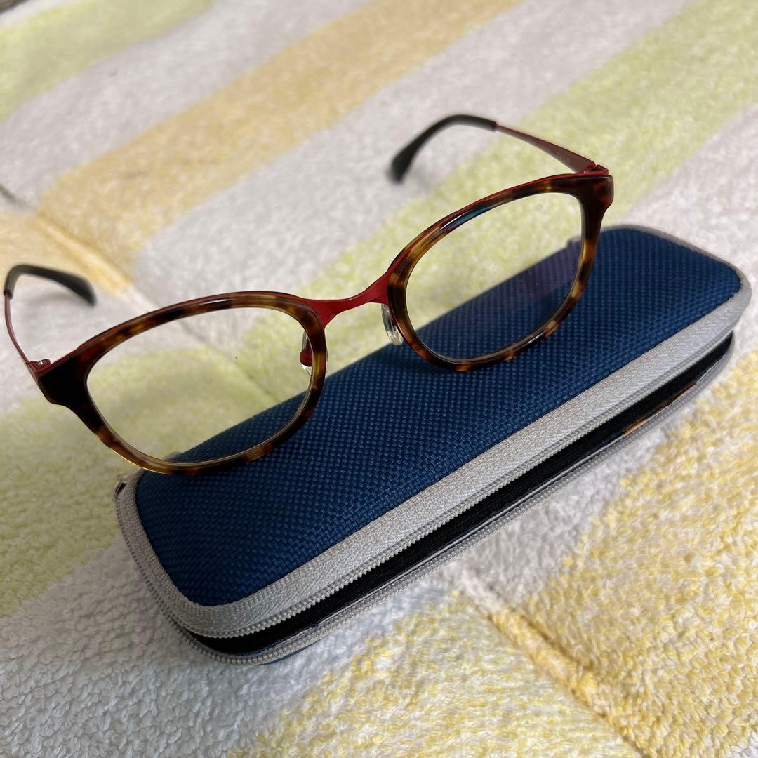 トータスシェル オーバルフレーム メガネ