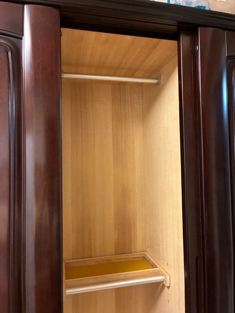 婚礼家具　洋ダンス　ワードローブ　洋服ダンス　府中家具　昭和レトロ　天然木家具