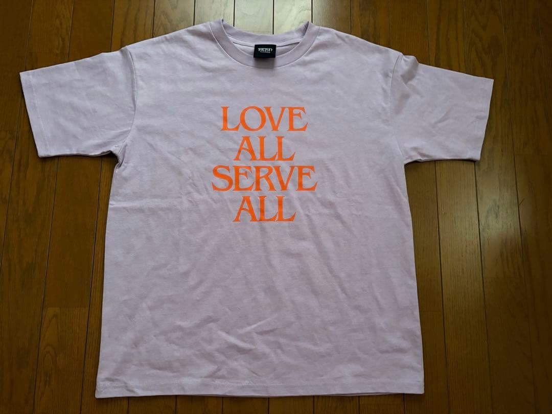 藤井風 LOVE ALL SERVE ALL パープルTシャツ