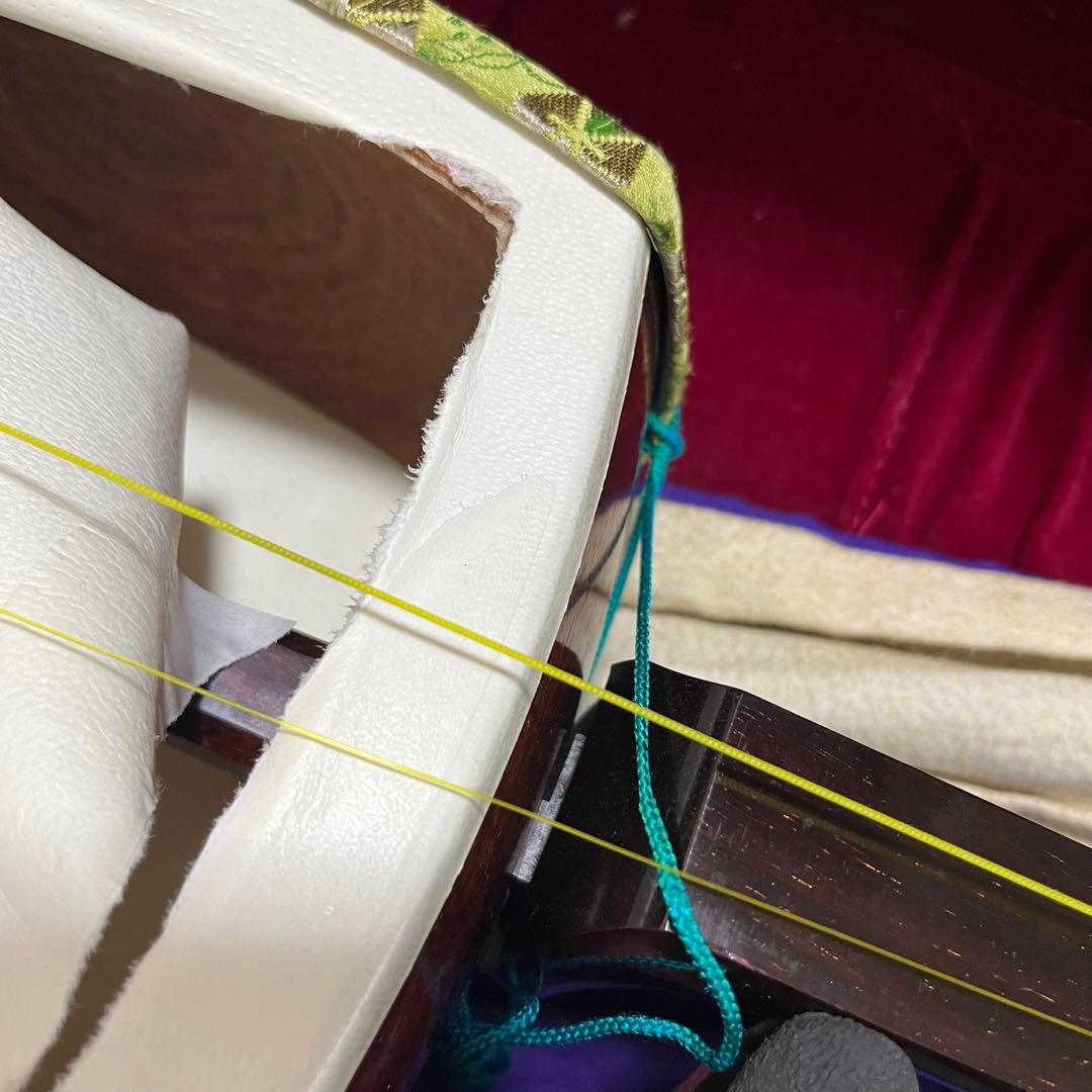 三味線 本体 3弦 白 ケース付き