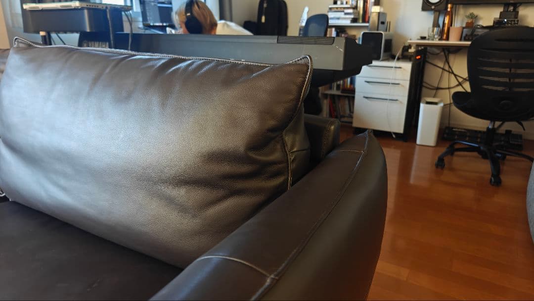 【原価13万円→半額以下】3人掛け本革ソファ 送料無料 美品NITORI ニトリ