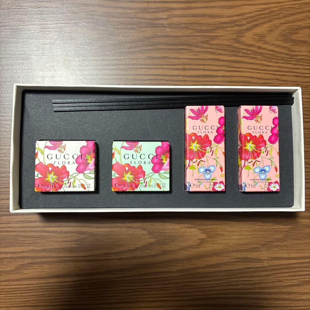 【未使用品】GUCCI FLORA ミニ香水セット 5ml ４本 グッチ 女性用