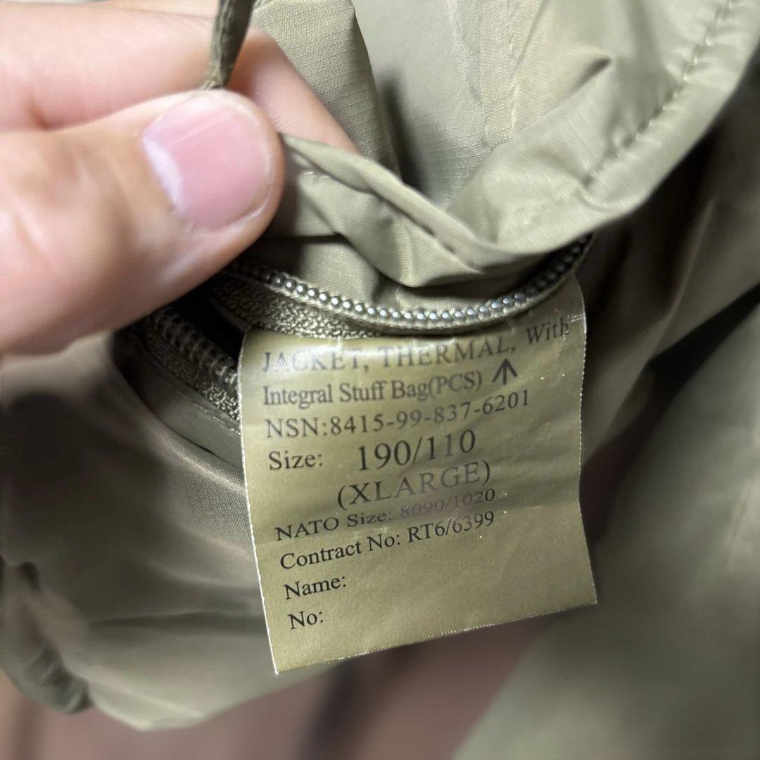 イギリス軍　PCS サーマル•ジャケット