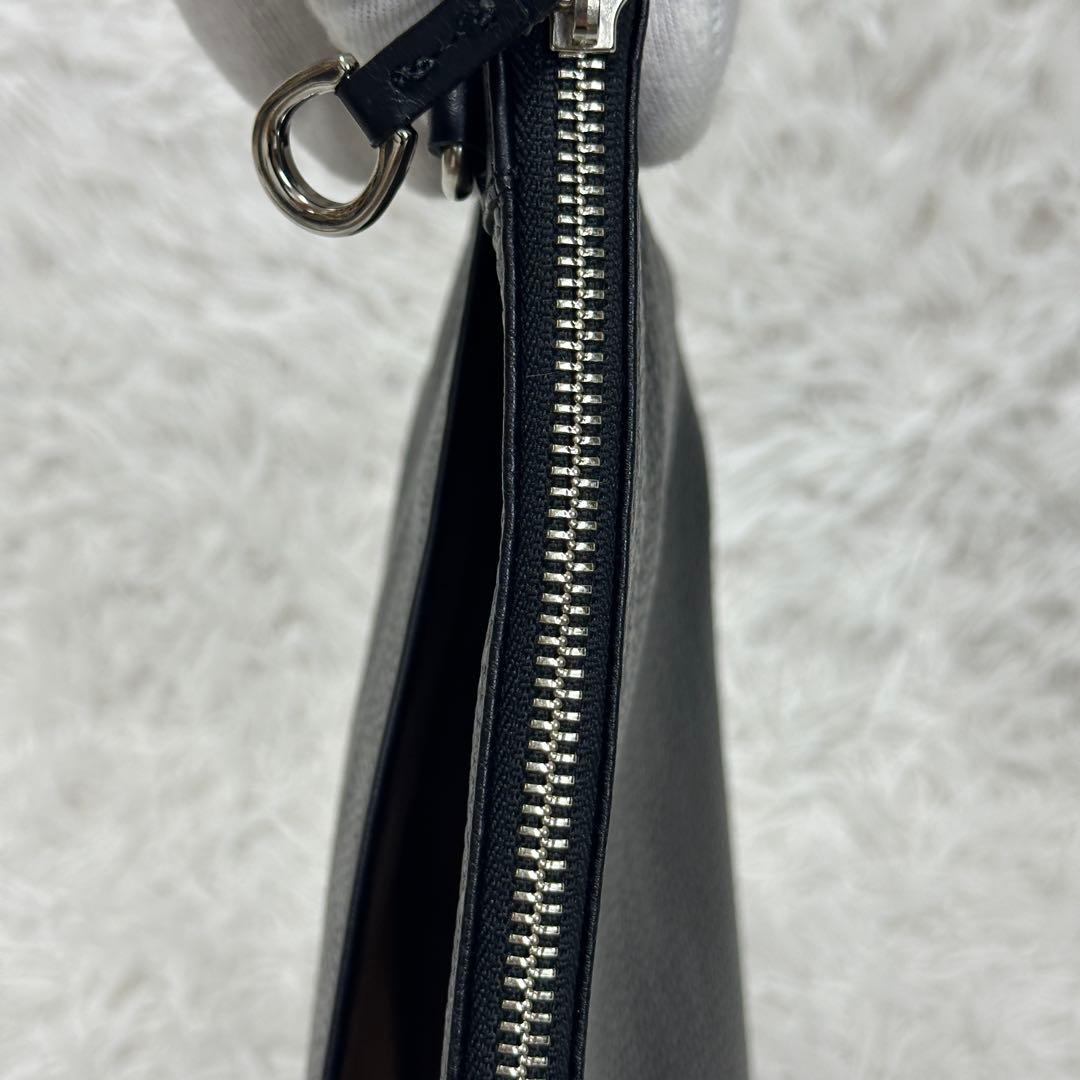 美品【SOMÈS】2way ショルダーバッグ 本革 レザー ロゴ型押し 日本製