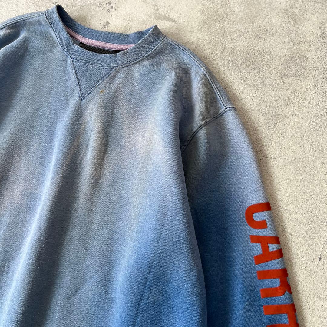 T*a様 一点物 Boro　鬼フェード　ボロ スウェット　褪色　青　ヘビーウェイ