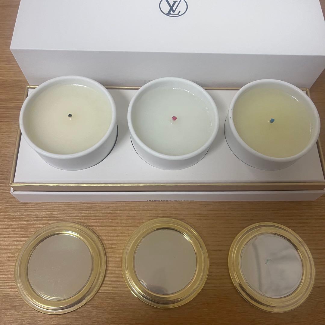 LOUIS VUITTON ルイヴィトン　アロマミニキャンドル 3個セット