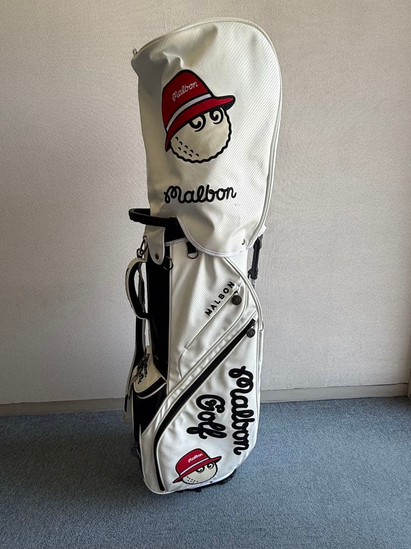 Malbon マルボンゴルフ キャディバッグ ホワイト