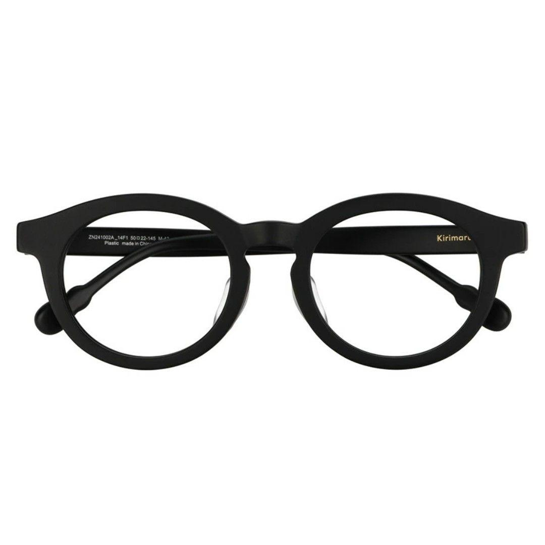 ■新品■レンズ券付きメガネ【Zoff／ゾフ】ボストン型、眼鏡、黒縁、太縁