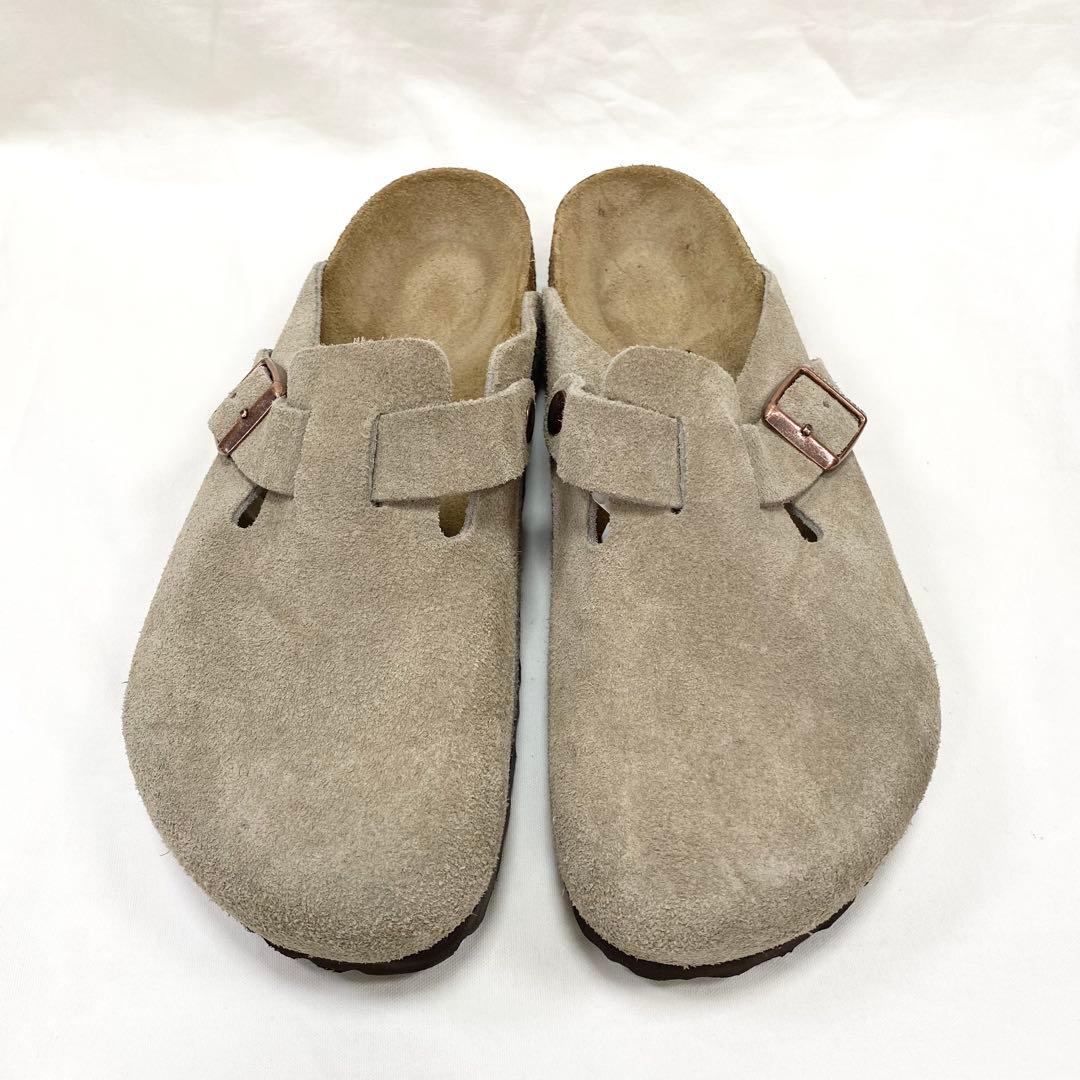ほぼ未使用✨ BIRKENSTOCK ボストン スエード レザー トープ 38