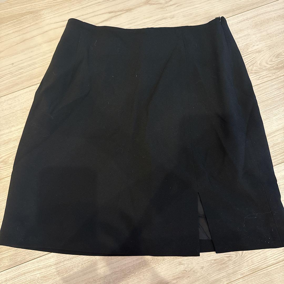 Verybrain ブラック タイトスカート スリット入り