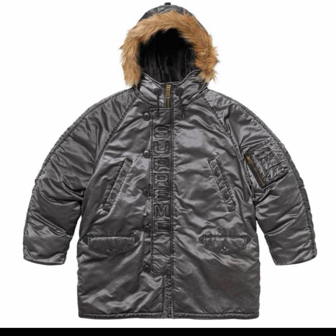 ジャケット・アウター Supreme Washed Flight Satin N-3B Parka