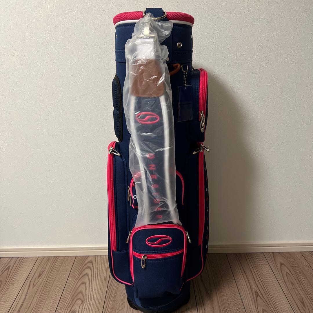 ネイビー/ピンク ゴルフバッグ
